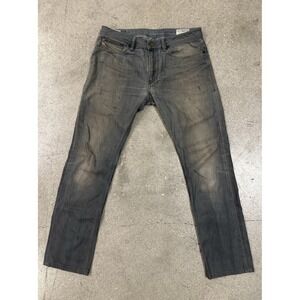 Diesel Jeans Men Gray Size 31x32 Shioner Slim Skinny Stretch O886A Distressed